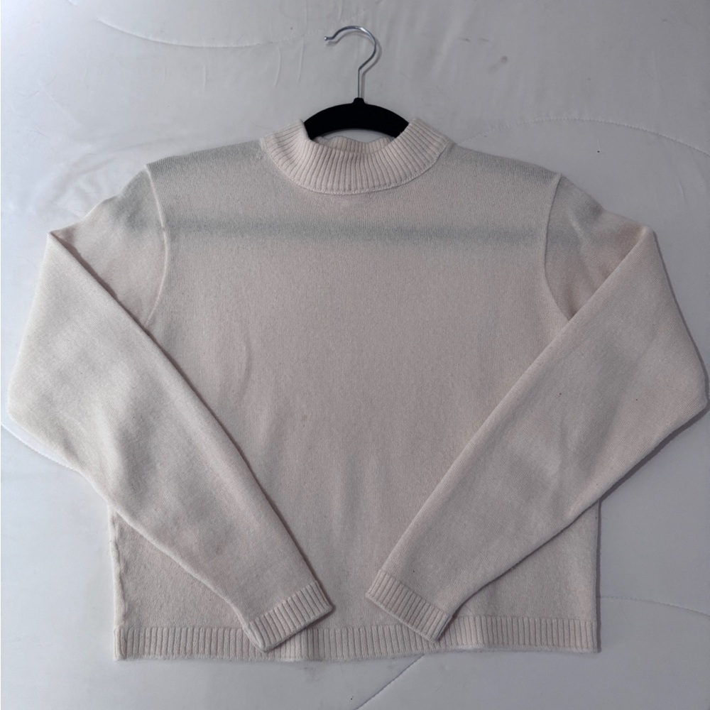 Pendleton Cream Cowl Neck Sweater Timeless Knit